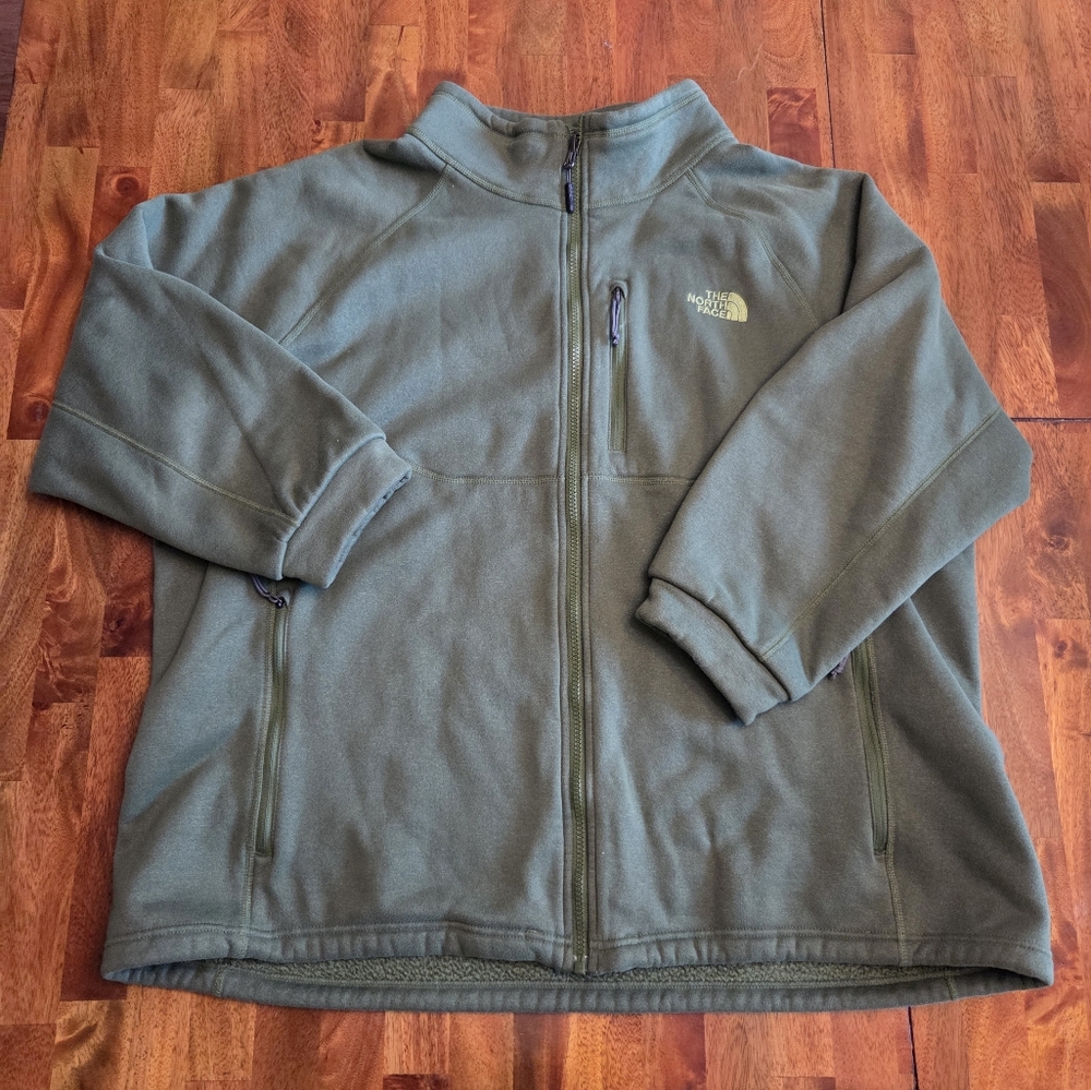 The North Face Green Performance Jacket Minimalist Design